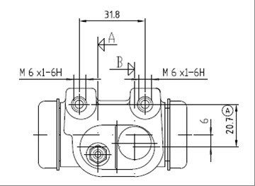 MOTAQUIP rato stabdžių cilindras VWC702