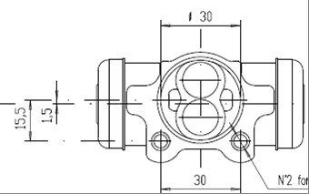 MOTAQUIP Колесный тормозной цилиндр VWC728