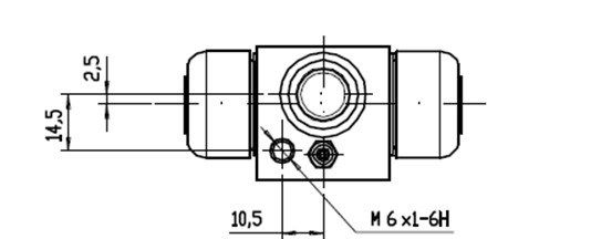 MOTAQUIP rato stabdžių cilindras VWC753