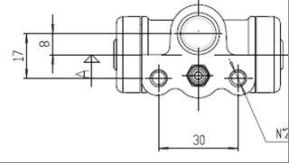 MOTAQUIP rato stabdžių cilindras VWC803