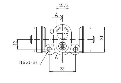 MOTAQUIP rato stabdžių cilindras VWC816