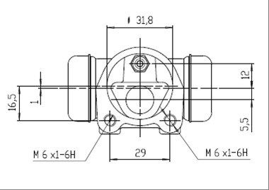 MOTAQUIP Колесный тормозной цилиндр VWC858