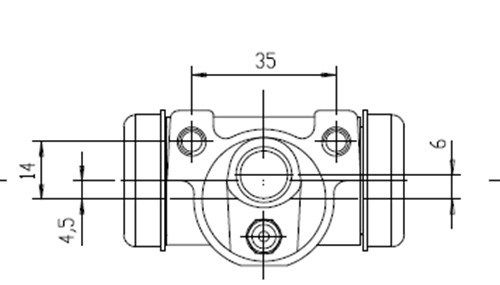 MOTAQUIP Колесный тормозной цилиндр VWC871