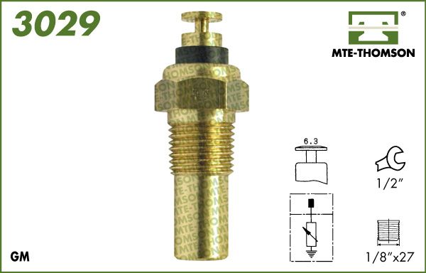 MTE-THOMSON Датчик, температура охлаждающей жидкости 3029