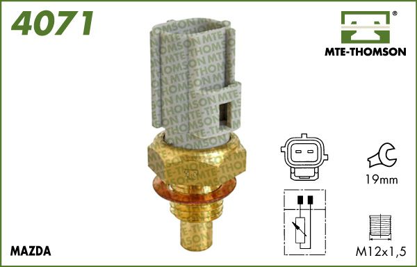 MTE-THOMSON siuntimo blokas, aušinimo skysčio temperatūra 4071