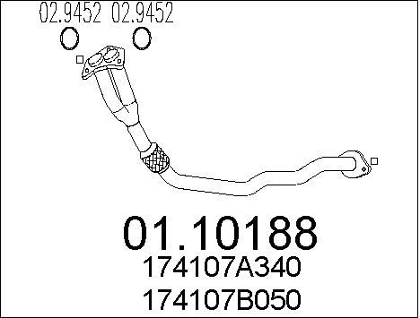 MTS išleidimo kolektorius 01.10188