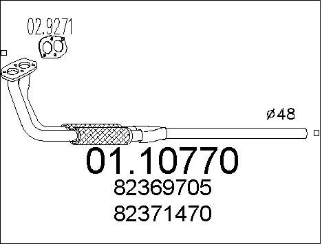 MTS išleidimo kolektorius 01.10770