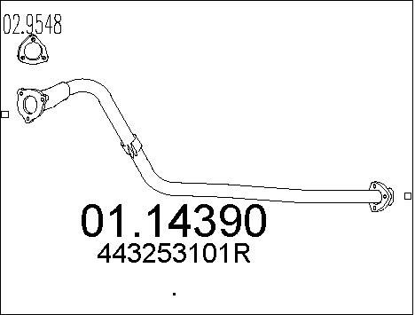 MTS išleidimo kolektorius 01.14390