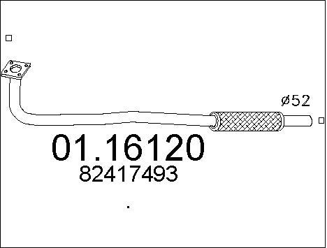 MTS išleidimo kolektorius 01.16120