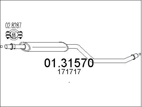 MTS priekinis duslintuvas 01.31570