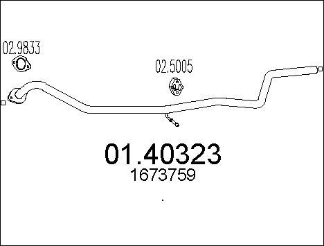 MTS išleidimo kolektorius 01.40323