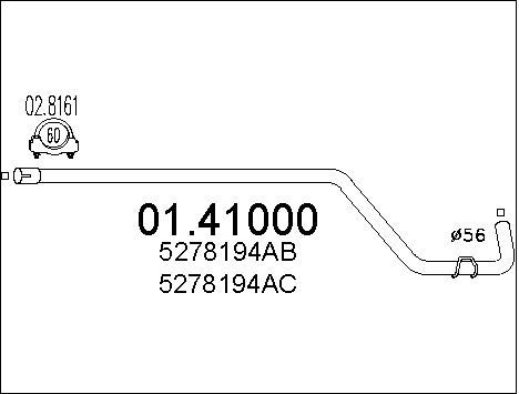 MTS išleidimo kolektorius 01.41000