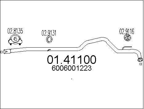 MTS išleidimo kolektorius 01.41100