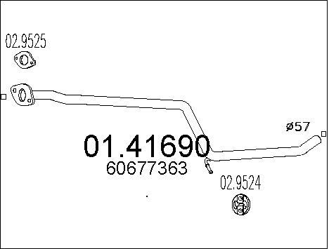 MTS išleidimo kolektorius 01.41690