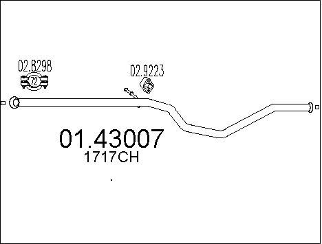 MTS išleidimo kolektorius 01.43007