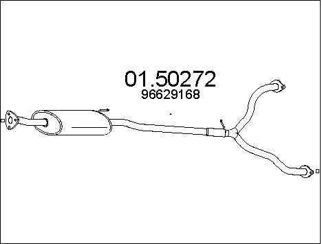 MTS Средний глушитель выхлопных газов 01.50272