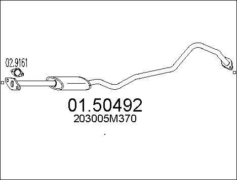 MTS vidurinis duslintuvas 01.50492