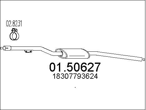 MTS vidurinis duslintuvas 01.50627