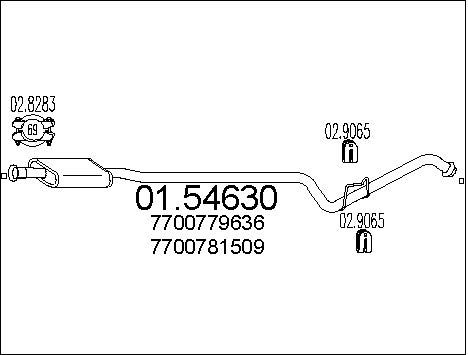 MTS vidurinis duslintuvas 01.54630