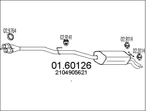 MTS galinis duslintuvas 01.60126