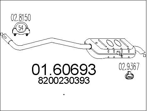 MTS galinis duslintuvas 01.60693