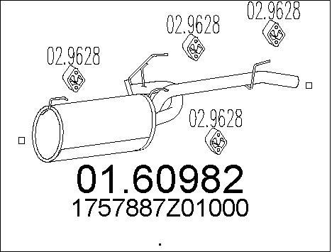 MTS galinis duslintuvas 01.60982