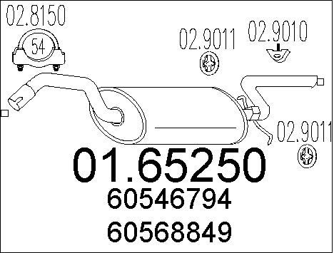 MTS galinis duslintuvas 01.65250