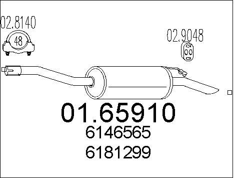 MTS galinis duslintuvas 01.65910