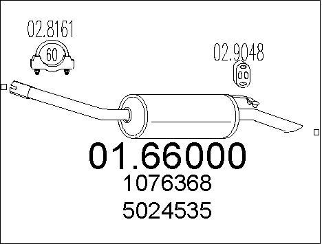 MTS galinis duslintuvas 01.66000