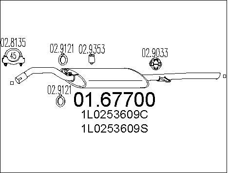 MTS galinis duslintuvas 01.67700