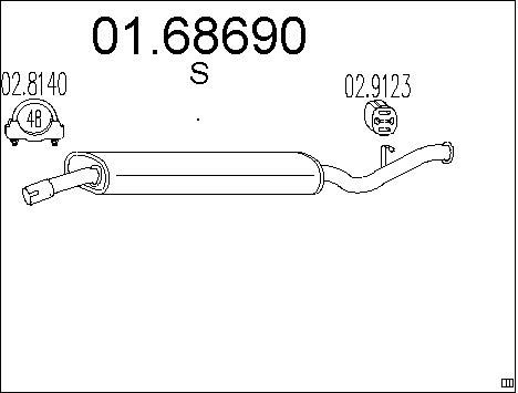 MTS galinis duslintuvas 01.68690