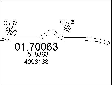 MTS išleidimo kolektorius 01.70063