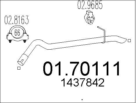 MTS išleidimo kolektorius 01.70111