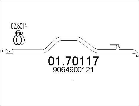 MTS išleidimo kolektorius 01.70117