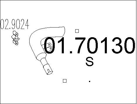 MTS Труба выхлопного газа 01.70130