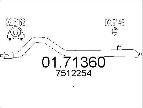 MTS išleidimo kolektorius 01.71360