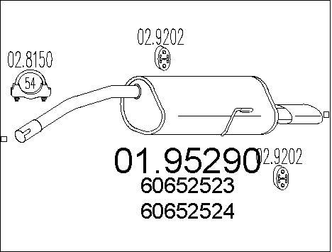 MTS galinis duslintuvas 01.95290