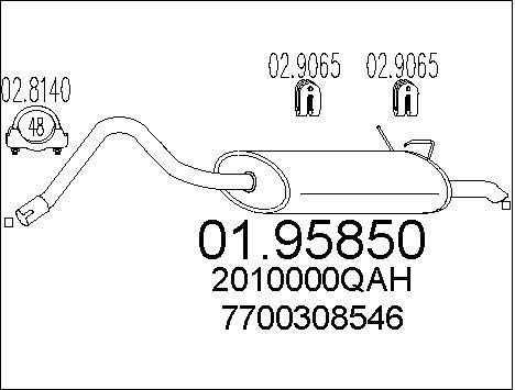 MTS galinis duslintuvas 01.95850