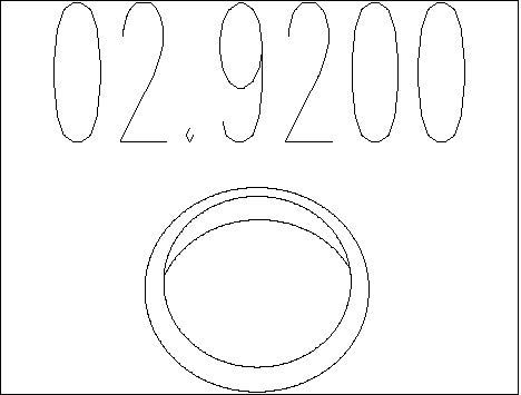 MTS Уплотнительное кольцо, труба выхлопного газа 02.9200