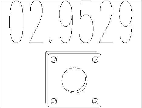 MTS Прокладка, труба выхлопного газа 02.9529