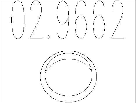 MTS Уплотнительное кольцо, труба выхлопного газа 02.9662