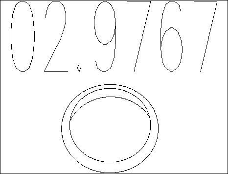MTS Уплотнительное кольцо, труба выхлопного газа 02.9767