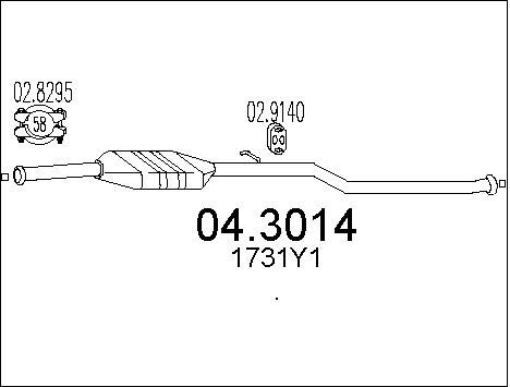 MTS Катализатор 04.3014