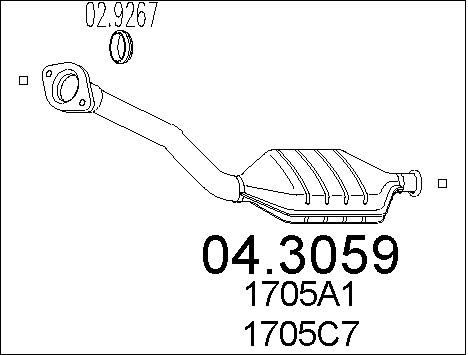 MTS Катализатор 04.3059