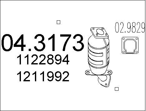 MTS Катализатор 04.3173