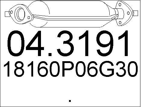 MTS katalizatoriaus keitiklis 04.3191