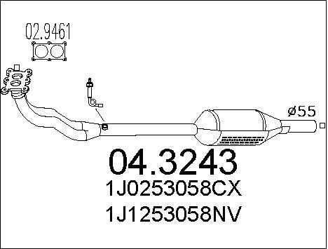 MTS Катализатор 04.3243