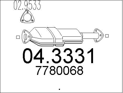 MTS Катализатор 04.3331