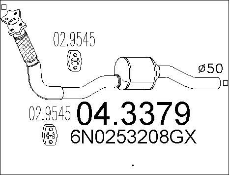 MTS Катализатор 04.3379