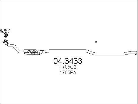 MTS Катализатор 04.3433